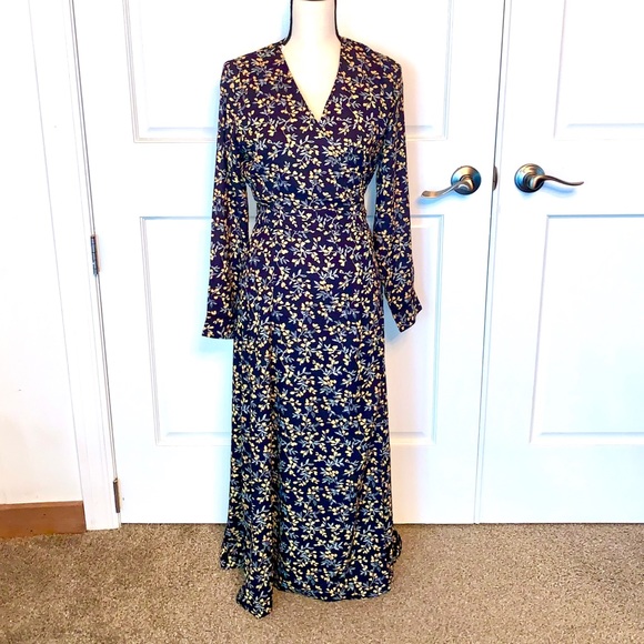 Nordstrom Dresses & Skirts - CAARA Cristal Yellow Floral Wrap Dress